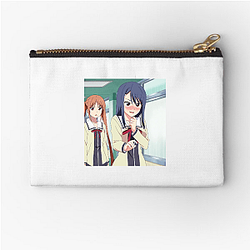 Aho-Girl Bananas, Friends, and Mayhem, Even Here! Fashion Aho Girl Zipper Pouches