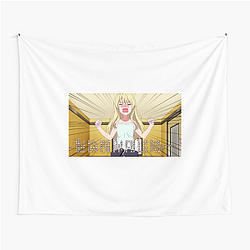 Aho-Girl Finding Laughter in the Absurd Vibe Aho Girl Tapestries