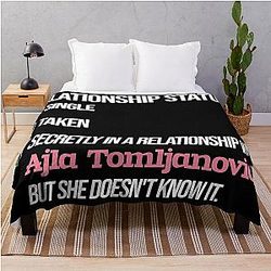 Relationship with Ajla Tomljanovic Throw Blanket