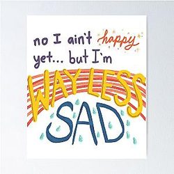 AJR Way Less Sad Lyrics   Poster