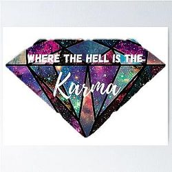 AJR where is the Karma sticker Poster
