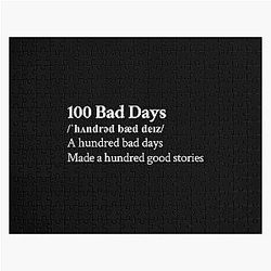 AJR Aesthetic Quote Lyrics Motivational Black Jigsaw Puzzle