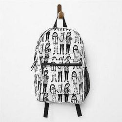 ajr band black outline  Backpack