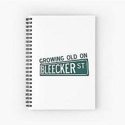 ajr bleecker st Spiral Notebook