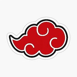 Red Cloud Akatsuki Naruto Sticker