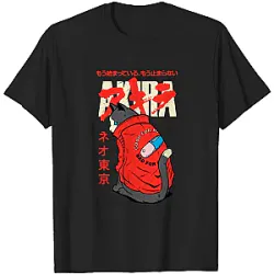 Akira T-Shirts - Neo Tokyo Cat Jacket Graphic 