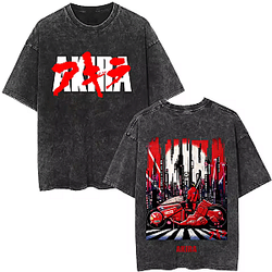 Explosion Poster Graphic PTTT2204 Washed  Akira T-Shirts