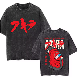 Neo Tokyo Cat PTTT2204 Washed  Akira T-Shirts