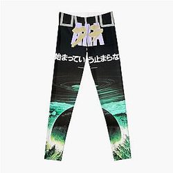 Akira Leggings - Akira green city explosion Leggings RB0908