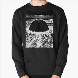 Akira Sweatshirts - Akira cyberpunk city explosion Pullover Sweatshirt RB0908