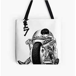 Akira Bags - AKIRA Motorcycle Manga All Over Print Tote Bag RB0908