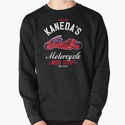Akira Sweatshirts - Akira Shotaro Kanedas Motorcycle Shop Pullover Sweatshirt RB0908