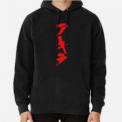 Akira Hoodies - Akira Hiragana Vertical Pullover Hoodie RB0908