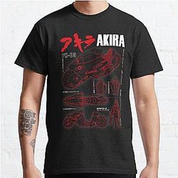 Akira T-Shirts - AKIRA - Kaneda bike blueprint Classic T-Shirt RB0908