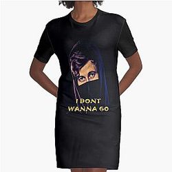 I DONT WANNA GO,Alan Walker Tshirt Graphic T-Shirt Dress