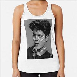Alejandro Sanz as a young man Racer Tank Top