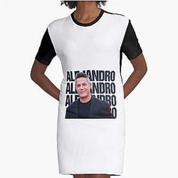 Alejandro Sanz Graphic T-Shirt Dress