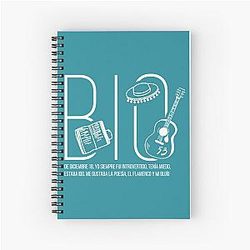 Alejandro Sanz Spiral Notebook