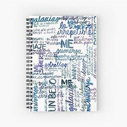 Me Alejandro Sanz Spiral Notebook