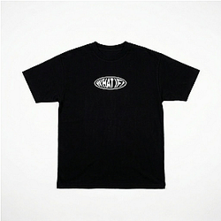 What If Oval Logo Graphic LA 2205 Alexander Stewart T-Shirts