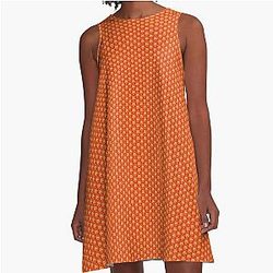 Alexandre Pantoja Yellow A-Line Dress