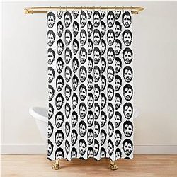 Alexandre Pantoja Black Shower Curtain