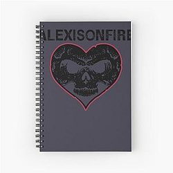 Attract Attention Most Loved Music Alexisonfire Skull Black Version Music Classic Spiral Notebook