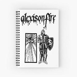 Alexisonfire Merch Knight Spiral Notebook