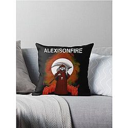 Alexisonfire skull tee Throw Pillow