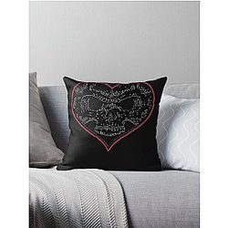 Alexisonfire skull (Black Version) Classic  Throw Pillow