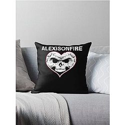 Alexisonfire skull Throw Pillow