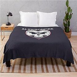 Attract Attention Most Loved Music Alexisonfire Skull Retro Throw Blanket