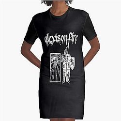 Alexisonfire Merch Knight Graphic T-Shirt Dress