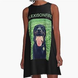 Dog Alexisonfire Merch Classic .  A-Line Dress