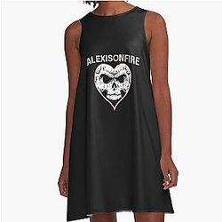 Alexisonfire Skull Classic  Essential  A-Line Dress