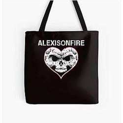 Alexisonfire skull All Over Print Tote Bag