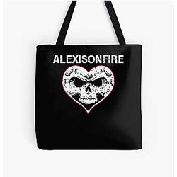 Alexisonfire skull All Over Print Tote Bag