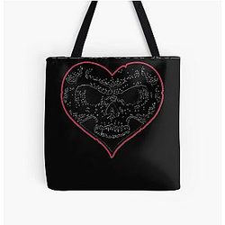 Alexisonfire skull (Black Version) Classic  All Over Print Tote Bag