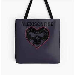 Attract Attention Most Loved Music Alexisonfire Skull Black Version Music Classic All Over Print Tote Bag