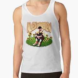 Sunflower on Grass Alex Warren Tank Top