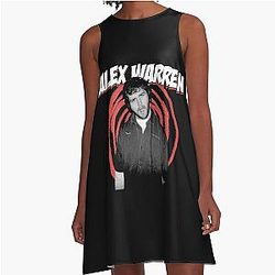 Spiral Effect Alex Warren A Line Dress