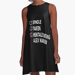 Mentally Dating Alex Warren A-Line Dress