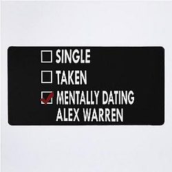 Mentally Dating Alex Warren Desk Mat
