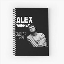 Alex Warren T Shirt Spiral Notebook