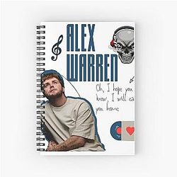 Alex Warren Spiral Notebook