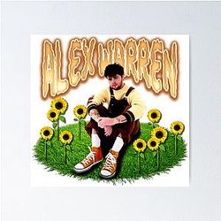 Sunflower on Grass Alex Warren Poster