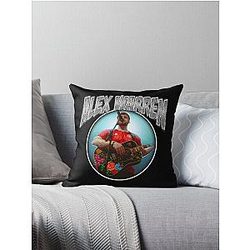 Vintage Grunge Style Alex Warren Throw Pillow