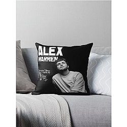 Vintage Alex Warren Throw Pillow