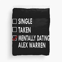 Mentally dating Alex Duvet Cover