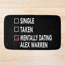 Mentally Dating Alex Warren Bath Mat